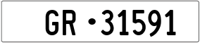 Trailer License Plate